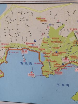 青岛主要景区地图（青岛景点旅游地图）