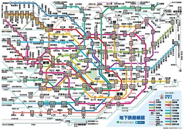 日本景点地铁图（日本景点地铁图片高清）