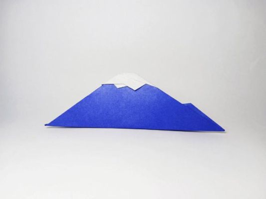 怎么折富士山（富士山贴纸）